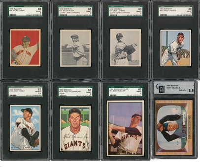 1948-1955 Bowman Graded Collection (13)